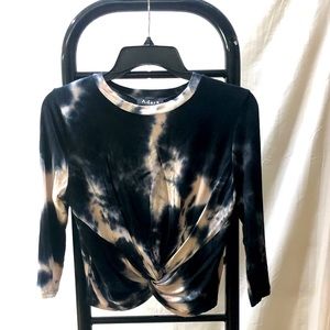 Adara ladies medium tie dyed cropped T-shirt